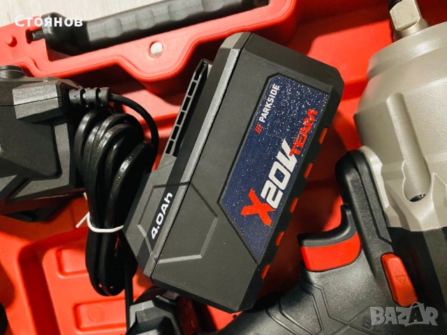 Гайковерт Parkside 1898n със зарядно и батерия, снимка 3 - Други инструменти - 53597762