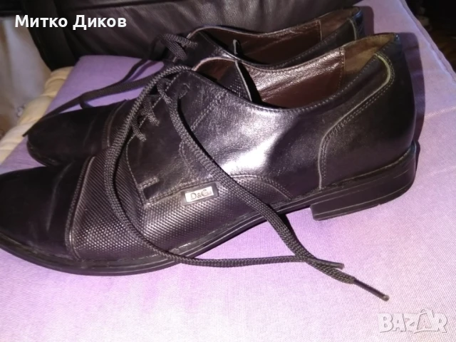 Мъжки маркови обувки като нови естествена кожа тел.бокс Долче Габанна стелка 280мм реален размер №43, снимка 3 - Официални обувки - 51080424