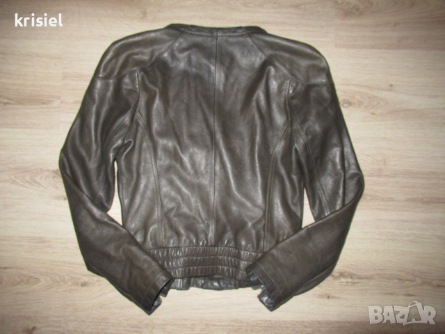 ЕСТЕСТВЕНА КОЖА--ВТАЛЕНО СТРАХОТНО ЯКЕ--S номер, снимка 6 - Якета - 44680223