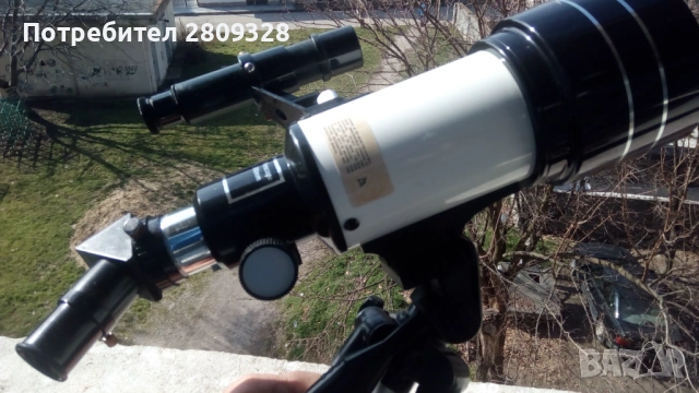 Телескоп астрономически рефрактор с тринога, снимка 2 - Други игри - 53779637