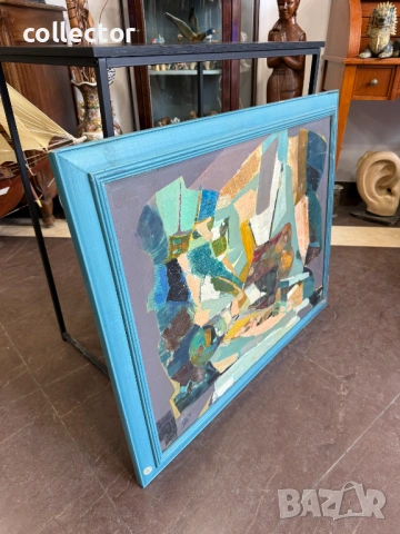 Маслена картина - Димитър Кавръков / абстракция. №7875, снимка 5 - Антикварни и старинни предмети - 53495538