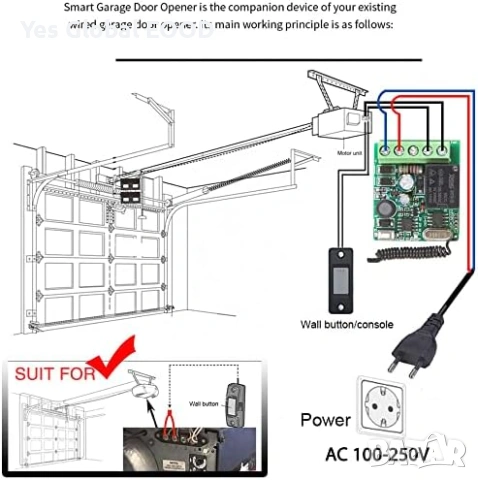 DieseRC 433MHz реле 220V с 2 дистанционни, снимка 5 - Друга електроника - 53620863