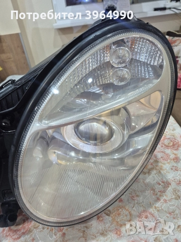 Кристален Оригинален КСЕНОНОВ ляв фар HELLA за Мерцедес Еклас W211 , снимка 2 - Части - 52667893