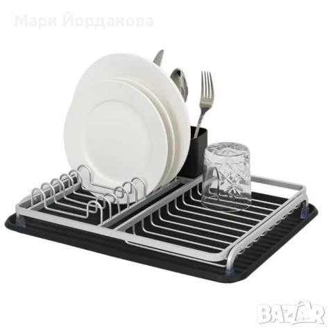 Сушилник за съдове Luigi Ferrero 43x32x12cm, сребрист, снимка 1