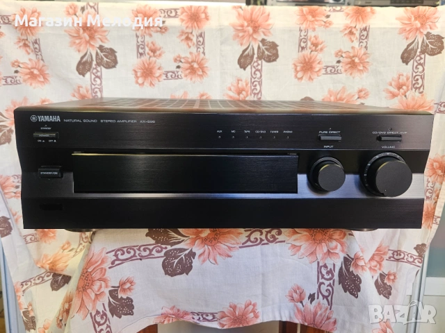 Усилвател Yamaha AX-596 Две по 155 вата на 4 ома.  В отлично техническо и визуално състояние.