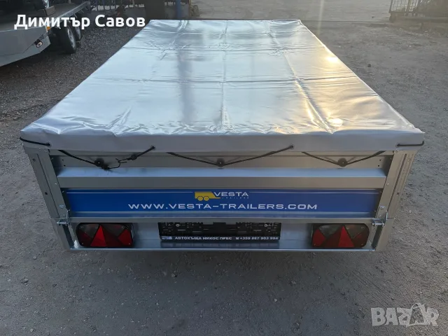Туристическо, самосвално ремарке VESTA LIGHT 23 с плосък брезент, снимка 7 - Ремаркета - 55780191