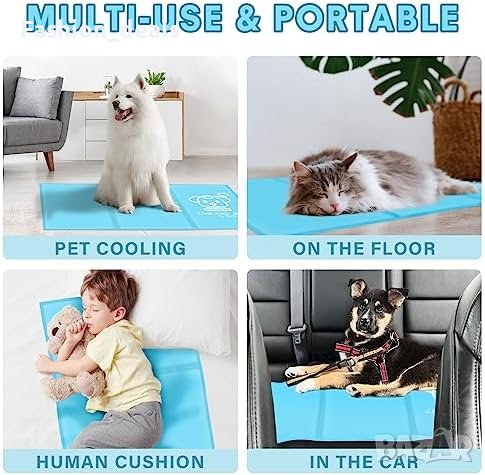 Нова Охлаждаща издръжлива постелка за кучета котки с нетоксичен гел, снимка 2 - За кучета - 42187021