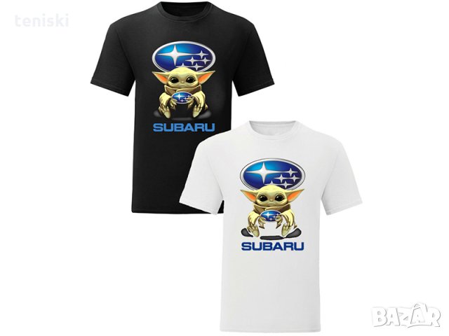  Мъжка и дамска тениска Baby Yoda Hug BMW Mercedes Subaru Pоrsche Mazda Suzuki, снимка 12 - Тениски - 28162437