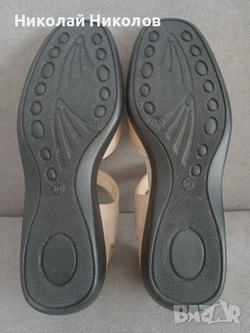 Дамски сандали, №36, цвят бежов, снимка 2 - Сандали - 53138773