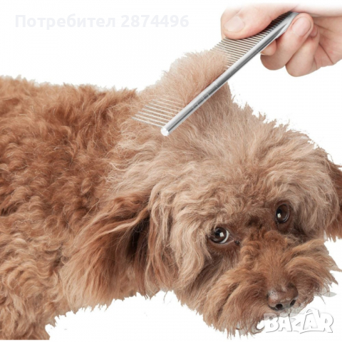 2985 Гребен метален за разресване с дължина на зъбите, снимка 4 - Други стоки за животни - 36398540