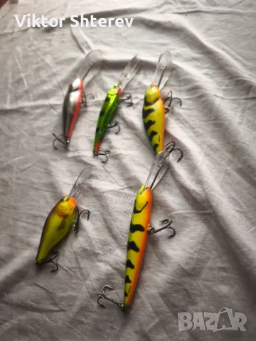 Комплект 5 бр. воблери – 3x Salmo, Rapala, Gold Miner 30, снимка 3 - Такъми - 55979150
