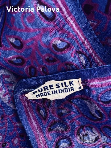 Красив копринен шал, снимка 2 - Шалове - 41367037