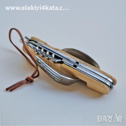 Джобно ножче от бамбук, снимка 2 - Ножове - 52462399