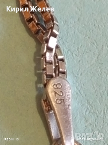 Сребърна тенис гривна с циркониеви камъни елегантен дизайн 52427, снимка 4 - Гривни - 52625225