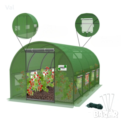 Градиснка оранжерия New Solution - отлична защита за вашите култури - 4 х 2,5 х 2м, снимка 5 - Оранжерии - 53628104