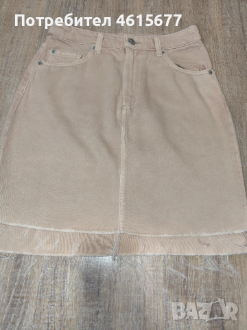 дънкова поличка на H&M, снимка 2 - Поли - 52336644