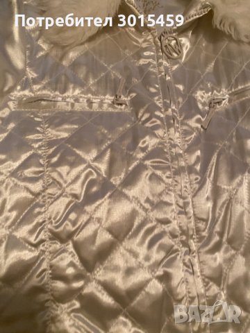 Бяло сатенено яке Tally Weijl с пухкава яка, снимка 7 - Якета - 42498314