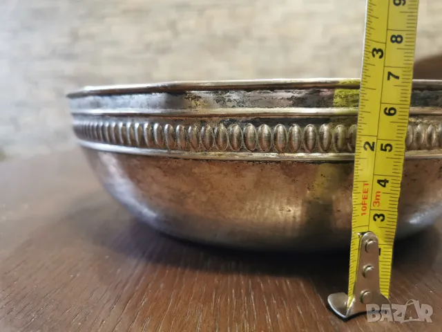 ГОЛЯМА ДИЗАЙНЕРСКА СРЕБЪРНА КУПА, снимка 8 - Антикварни и старинни предмети - 49668899