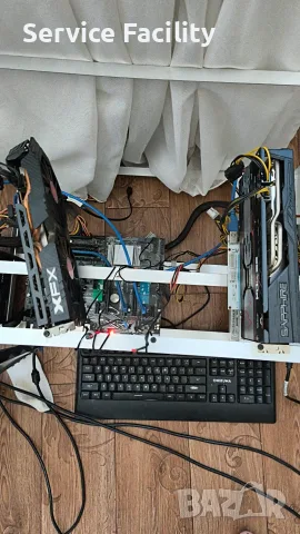 RIG ASUS KOMPLET 1x XFX 580 1x RX SAPHIRE + 1x 3060ti - Възможно е и като отделна част, снимка 2 - Работни компютри - 56132326