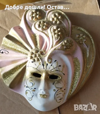 Маска Маски различни, Италия, пано, глава, украса, декорация Венеция, снимка 14 - Декорация за дома - 29124257
