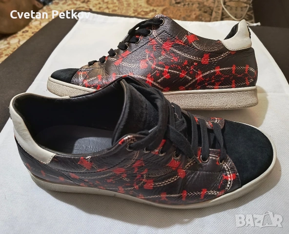 Продавам кожени кецове DIOR , GiVENCHY , VERSACE , снимка 9 - Кецове - 53173331