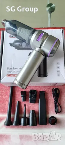 Акумулаторна Li-On прахосмукачка с мощен мотор, снимка 3 - Прахосмукачки - 49108868