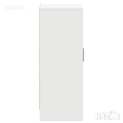 vidaXL Шкаф за обувки, бял, 60x35x92 см, инженерно дърво, снимка 7 - Шкафове - 56147873