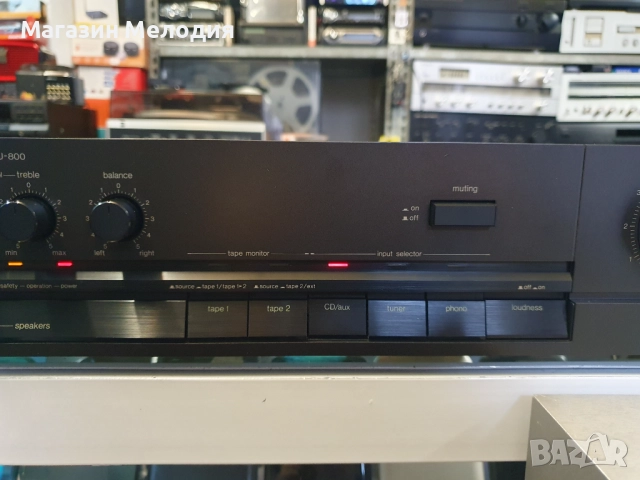 Усилвател Technics SU-800 В отлично техническо и визуално състояние.  Мощност: 2х50W при 8 ома, снимка 4 - Ресийвъри, усилватели, смесителни пултове - 42414174