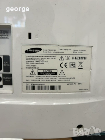 Монитор телевизор Samsung T24D391, 23.6 LED HDTV, снимка 4 - Телевизори - 53465733