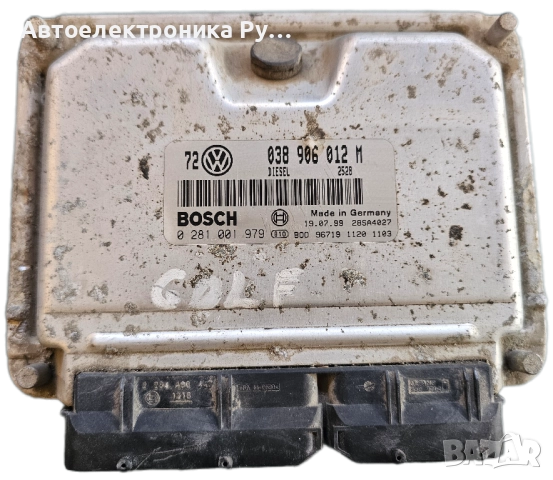 компютър VW VOLKSWAGEN GOLF 1.9 TDI ALH 038906012M, 038 906 012 M, BOSCH, 0281001979
