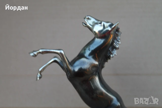 Сребърна фигурка-Кон, снимка 2 - Други ценни предмети - 51392694