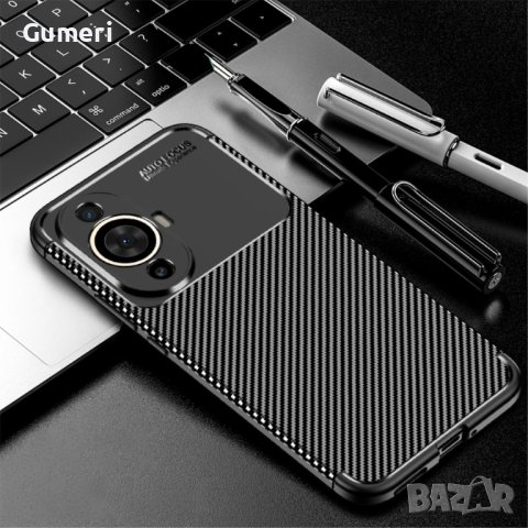 Huawei Nova 11 Противоударен Силиконов Гръб Карбон, снимка 4 - Калъфи, кейсове - 41616366