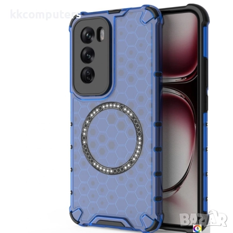 Oppo Reno12 Pro Силиконов Калъф Honeycomb TPU и Протектор, 19,90 лв