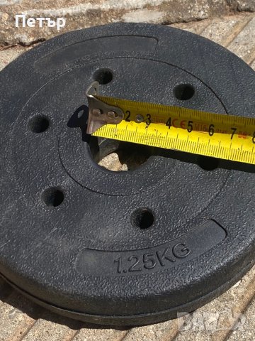 Тежести за дъмбели 1,25kg, снимка 2 - Фитнес уреди - 41680096