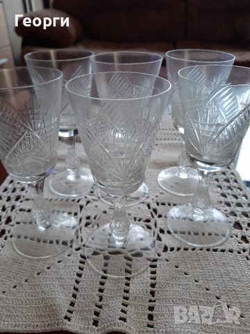 Кристални чаши за ракия,аператив, снимка 4 - Чаши - 44707925