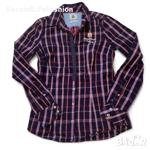 Дамска карирана риза GAASTRA North Ocean Crossing, размер S лилава с копчета
