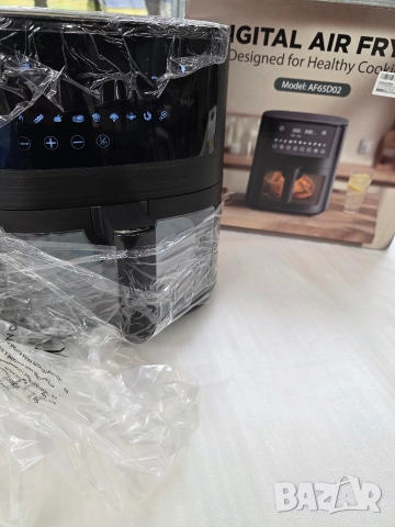 Фритюрник с горещ въздух (Air Fryer) XXL 7.2 литра с прозорец за наблюдение и сензорен LED дисплей, снимка 12 - Фритюрници - 52569168