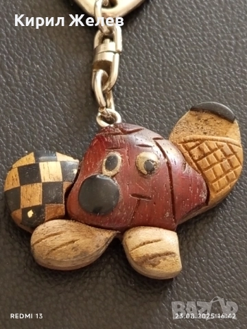 Ключодържател талисман от дърво подходящ аксесоар за раници 23466, снимка 2 - Други - 51465590