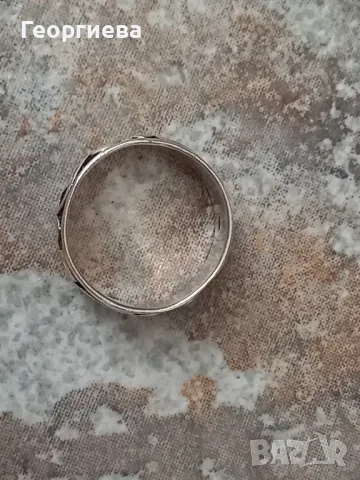Мъжка сребърна халка, снимка 5 - Пръстени - 49892989