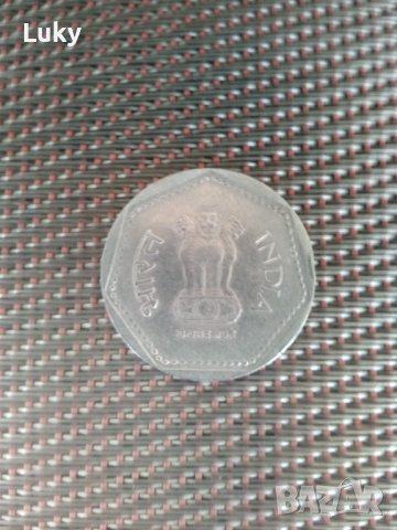 Продавам 1 рупия-1989 г.Индия., снимка 2 - Нумизматика и бонистика - 41204709