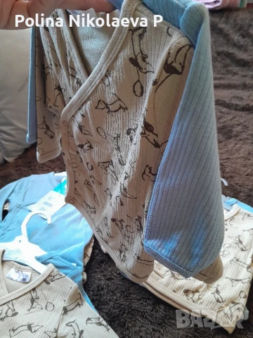 бебешки блузи 56,62 и 68 размер, снимка 2 - Детски Блузи и туники - 51329634