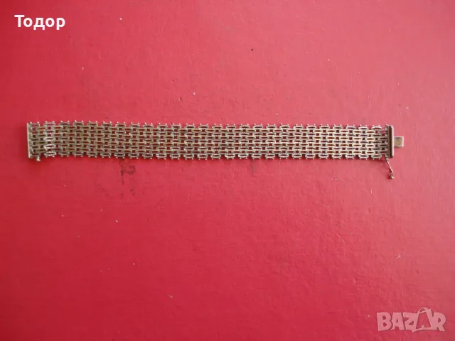 Страхотна позлатена сребърна гривна 925 , снимка 4 - Гривни - 47462341