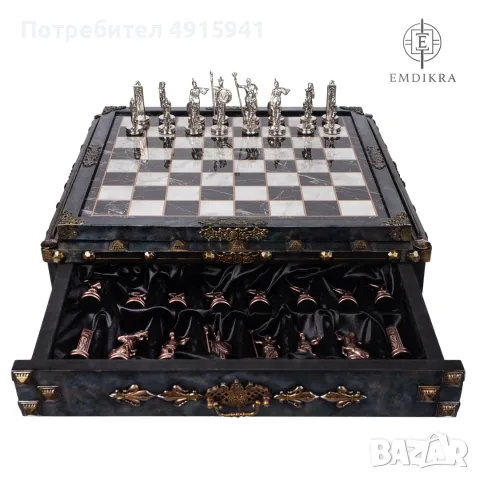 Уникален шах ръчна изработка, снимка 7 - Шах и табла - 55741044