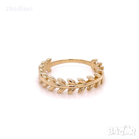 Златен дамски пръстен 2,19гр. размер:54 14кр. проба:585 модел:22118-6, снимка 1 - Пръстени - 44768745