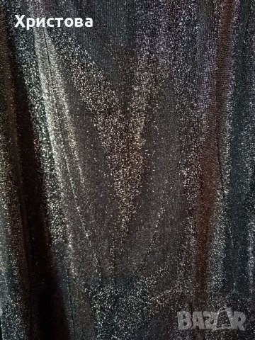 Бляскава дълга пола в сребристо, S, снимка 2 - Поли - 38946772