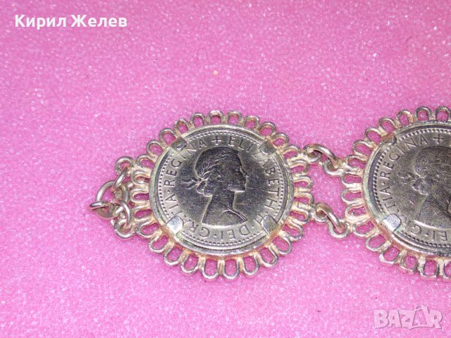 СРЕБЪРНА ГРИВНА ВИСОКА ПРОБА СРЕБРО с МОНЕТИ на КРАЛИЦА ЕЛИЗАБЕТ II - Монетите НЕ са СРЕБЪРНИ 43271, снимка 10 - Антикварни и старинни предмети - 44393952