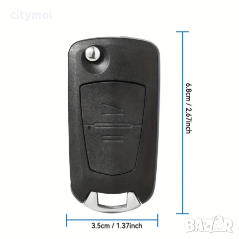 Модифицираща кутийка за ключ с 2 бутона, острие HU100 за OPEL ZAFIRA A/VECTRA B/ASTRA G/CORSA C, снимка 4 - Аксесоари и консумативи - 51571770