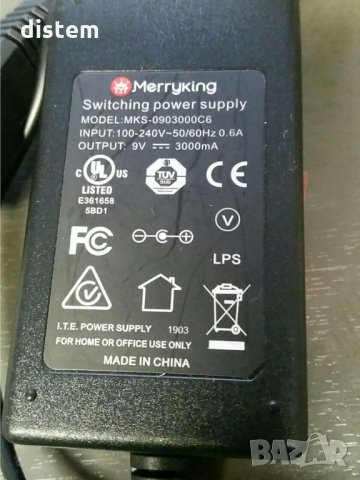 АДАПТОР  9V/3000MA 5.5/2.1 , снимка 1