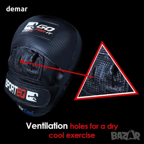 Sporteq тренировъчни протектори Hook & Jab с регулируема каишка, М, снимка 5 - Бокс - 51316045