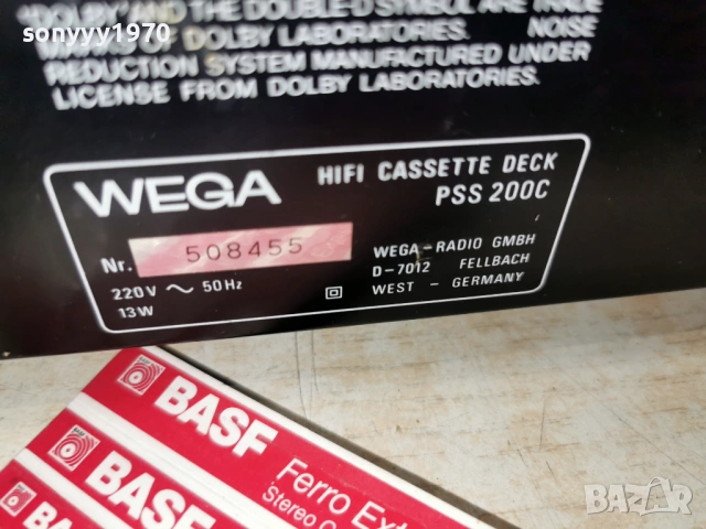 WEGA PSS 200C DECK-WEST GERMANY-ВНОС GERMANY 0703261924LCHERY1, снимка 10 - Декове - 53748884